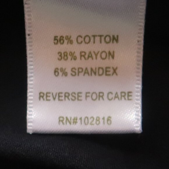 Garnet Hill Black Babydoll Jersey Dress Scoop Neck Elbow Sleeve Stretch Dress L - Picture 10 of 11